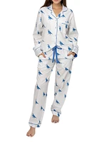 Women's Quail Long Pajama Set