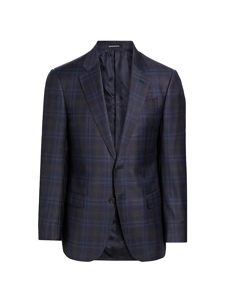 Plaid Virgin Wool Sportcoat