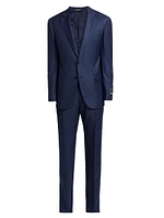 Logo Wool Single-Breasted Suit