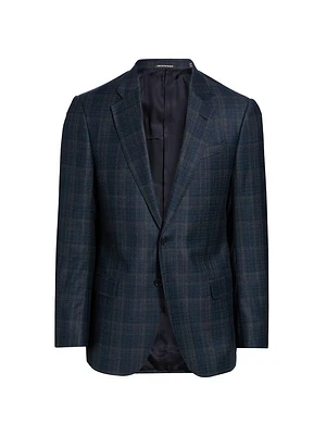 Check Single-Breasted Blazer