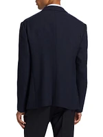 Wool-Blend Single-Breasted Blazer