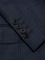 Checked Wool Single-Breasted Suit