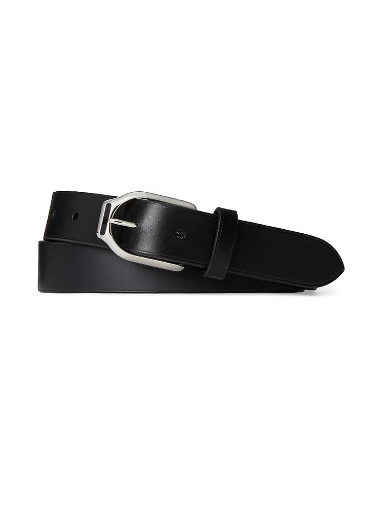 Leather Buckle Belt