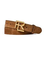 Suede Logo Belt