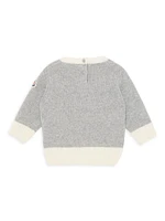 Baby Girl's & Little Wool Crewneck Logo Sweater