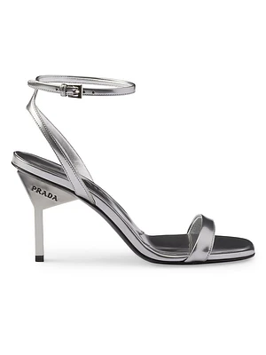 Metallic Leather Sandals