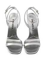 Metallic Leather Sandals