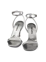 Metallic Leather Sandals