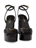 Nappa Leather Platform Sandals