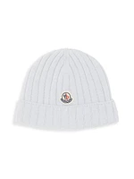 Baby's & Little Kid's Ribbed Knit Logo Beanie