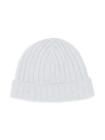 Baby's & Little Kid's Ribbed Knit Logo Beanie