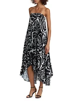 Nava Pleated Strapless Dress