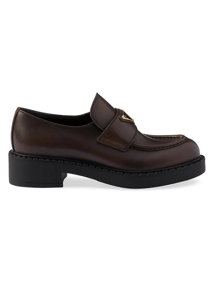 Chocolate Leather Loafers