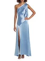 Eleni Hammered Satin Dress