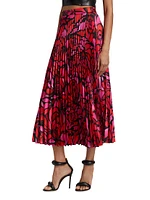 Beautiful Flowy Pleated Midi-Skirt