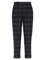 Flecked Silk, Wool and Cashmere Fit Trousers