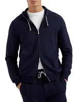 Techno Cotton French Terry Hooded Sweatshirt