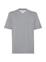 Cotton Jersey V-Neck T-Shirt