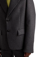 Single Breasted Wool Jacket