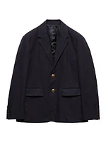 Technical Cotton Single Breasted Jacket