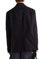 Technical Cotton Single Breasted Jacket