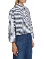 Next Striped-Cotton Crop Shirt