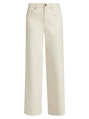 Tiny Dancer Stretch-Cotton Wide-Leg Jeans