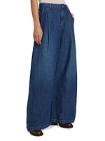 Greene St Cotton-Linen Wide-Leg Pants