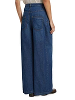 Greene St Cotton-Linen Wide-Leg Pants