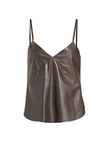 Campbell Leather V-Neck Camisole