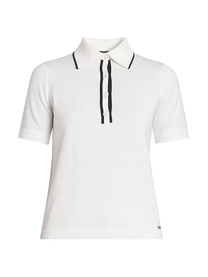 Wool Knit Polo Shirt
