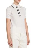 Wool Knit Polo Shirt