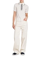 Wool Knit Polo Shirt
