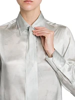Silk Tie Blouse