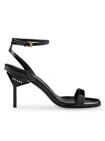 Patent Leather High-Heeled Sandals