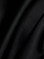 Satin Trimmed One-Shoulder Minidress