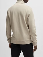 Cotton Terry Zip Up Jacket with Logo Patch