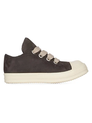 Jumbo Lace Padded Leather Sneakers