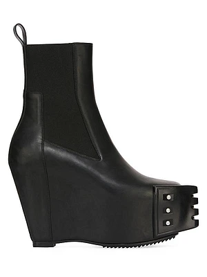 Grilled Wedge Beatle Boots