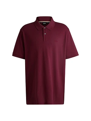 Cotton Piqué Polo Shirt with Logo Detail