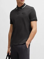 Cotton Jersey Polo Shirt with Logo Artwork