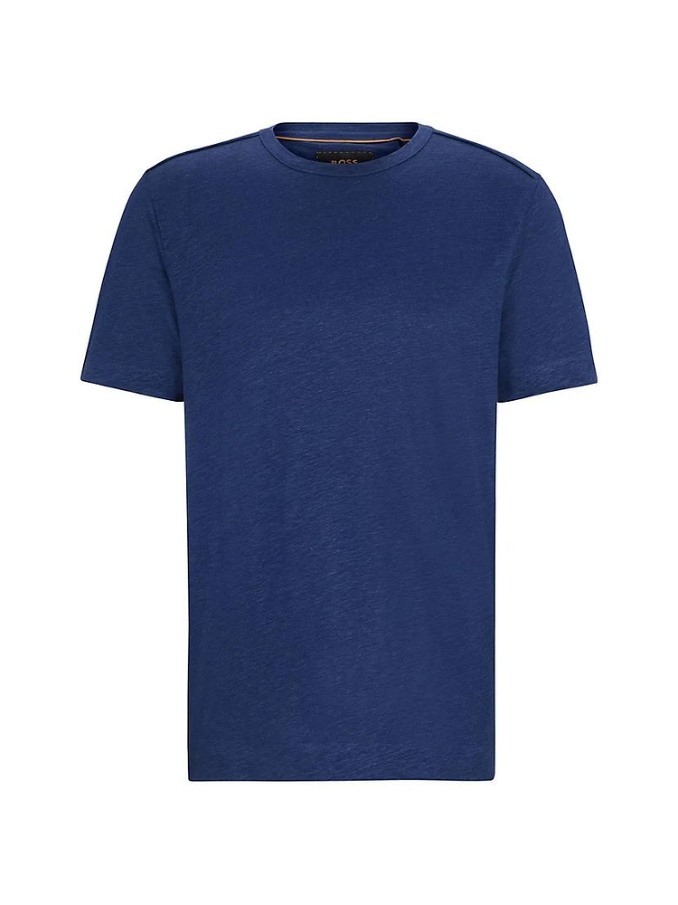 Regular Fit T-Shirt Linen and Silk