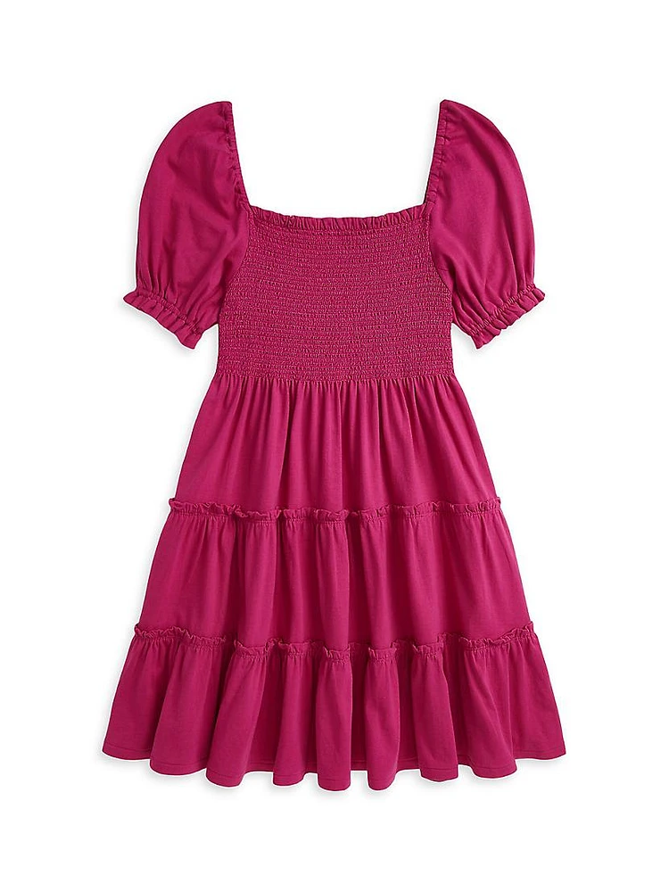 Little Girl's & Smocked Jersey Dress