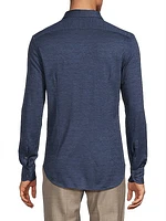 Wool-Blend Button-Up Shirt