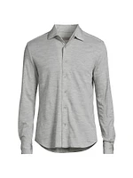 Wool-Blend Button-Up Shirt