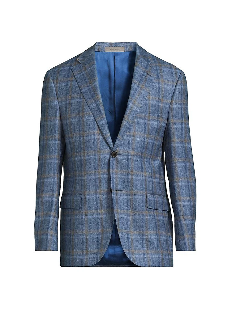 Academy Plaid Wool Jacket