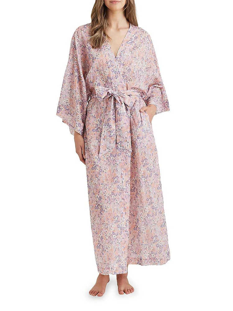 Adeline Floral Cotton Robe