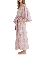 Adeline Floral Cotton Robe