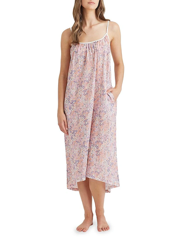 Adeline Floral Cotton Nightgown