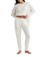 Waffle-Knit Lounge Pajamas